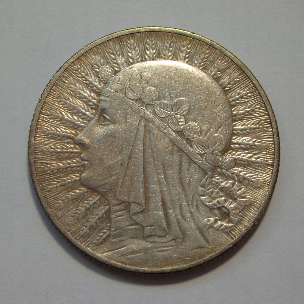 5 Złotych II RP Głowa Kobiety b.z. 1932r. Ag X4737