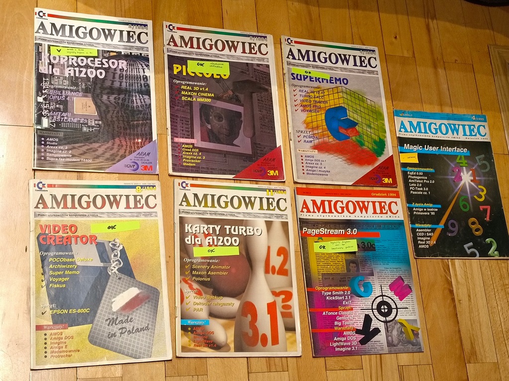 czasopismo Amigowiec 1994-1995 - 7 egzemplarzy