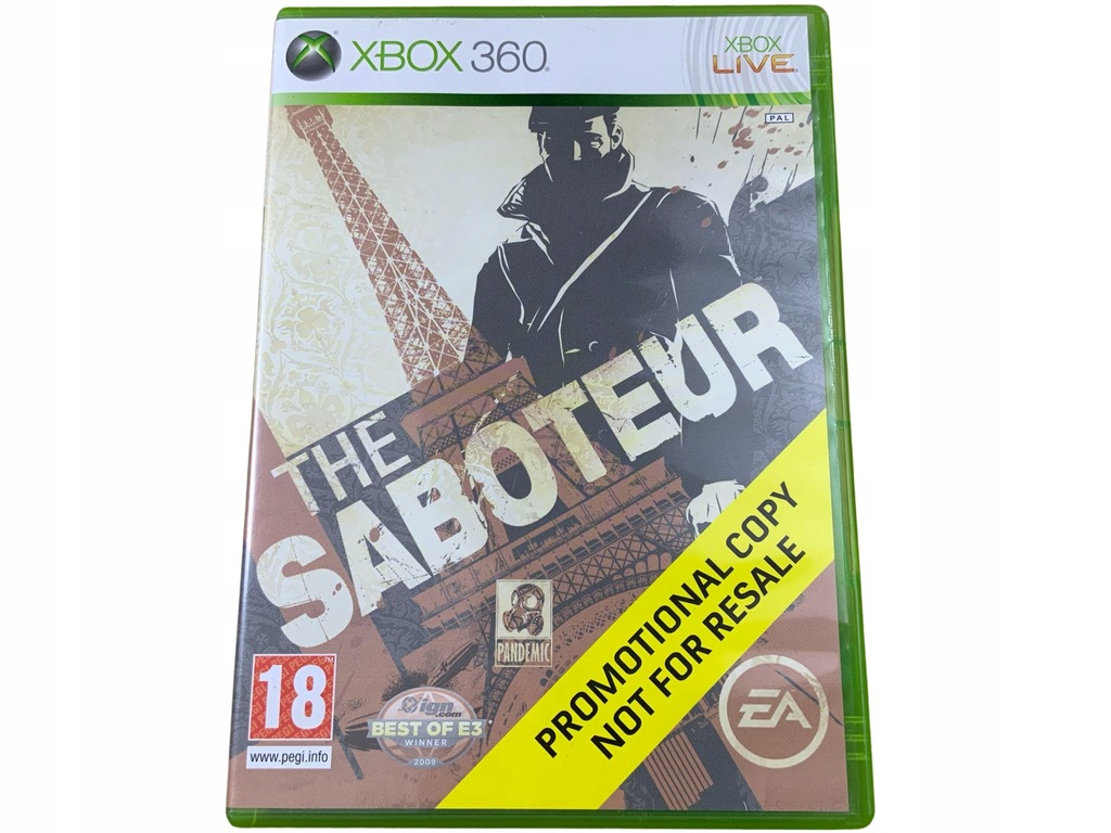 THE SABOTEUR płyta ideał- PL XBOX 360