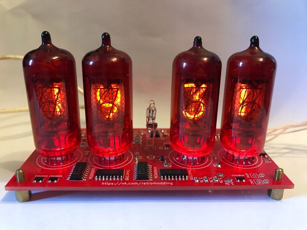 Zegar Lampowy NIXIE 4x Z573m Z570m WiFi PCB + ESP