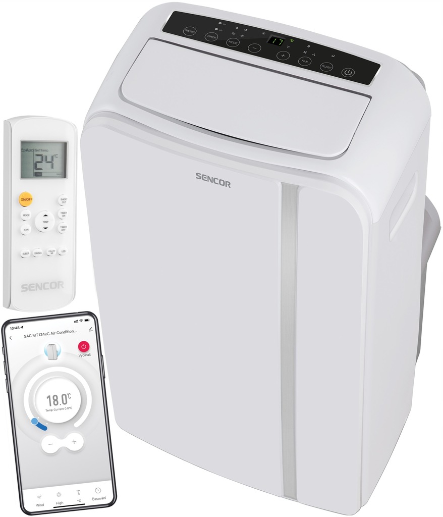 Klimatyzator przenośny Sencor WH 17-35C 47m2 WiFi