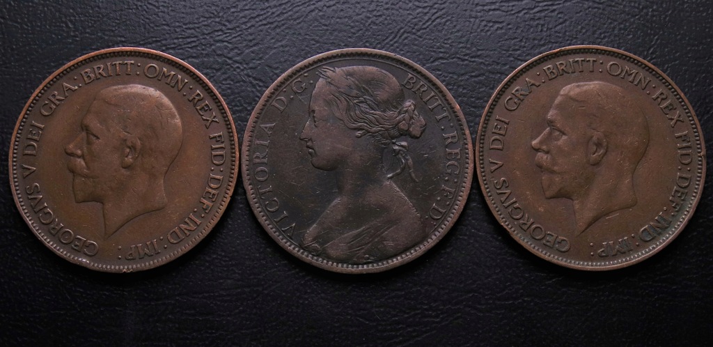 ANK WIKTORIA GEORGE V ONE PENNY 1865 1929 1935