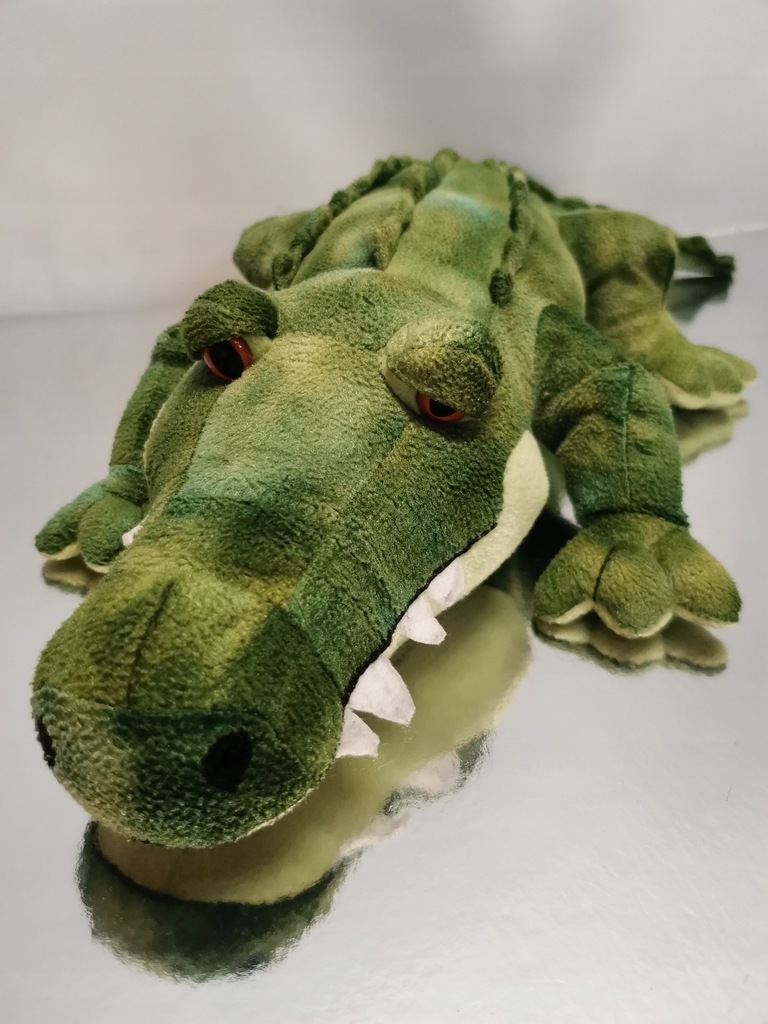 Zielony krokodyl aligator super maskotka 50cm dłg