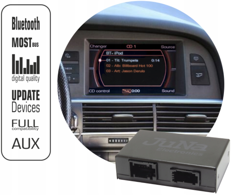Moduł JAUX_BT-01Bluetooth Audi MMI 3G BASIC,3G