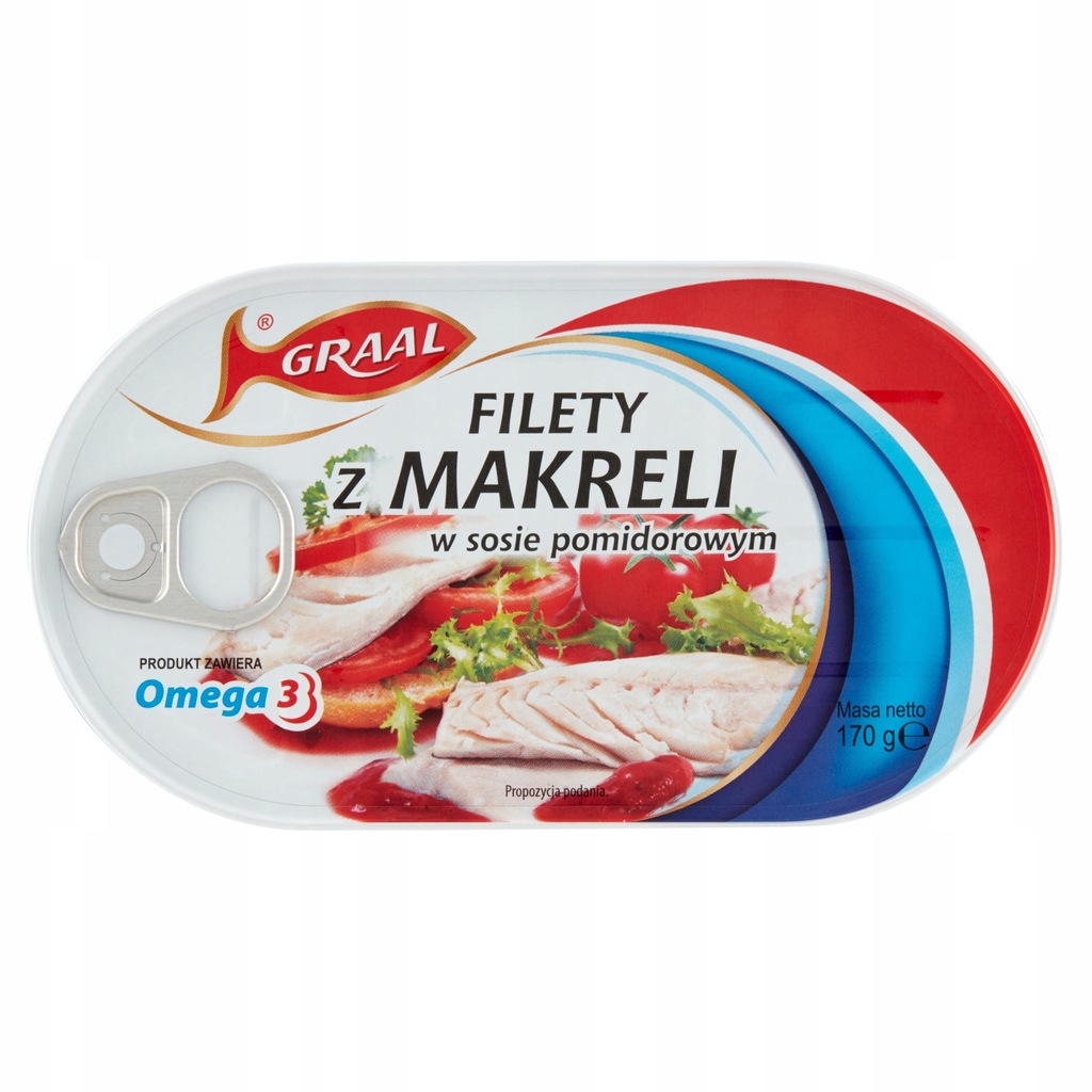 Graal Filety z makreli w sosie pomidorowym 170g