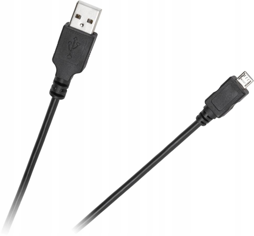 Kabel wtyk USB wtyk mikro USB długość 1m Cabletech