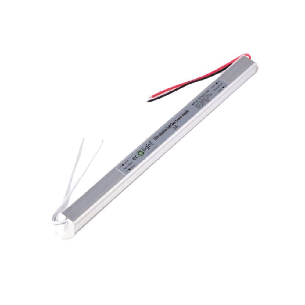 ZASILACZ TRANSFORMATOR LED ULTRA SLIM 36W 12V IP20