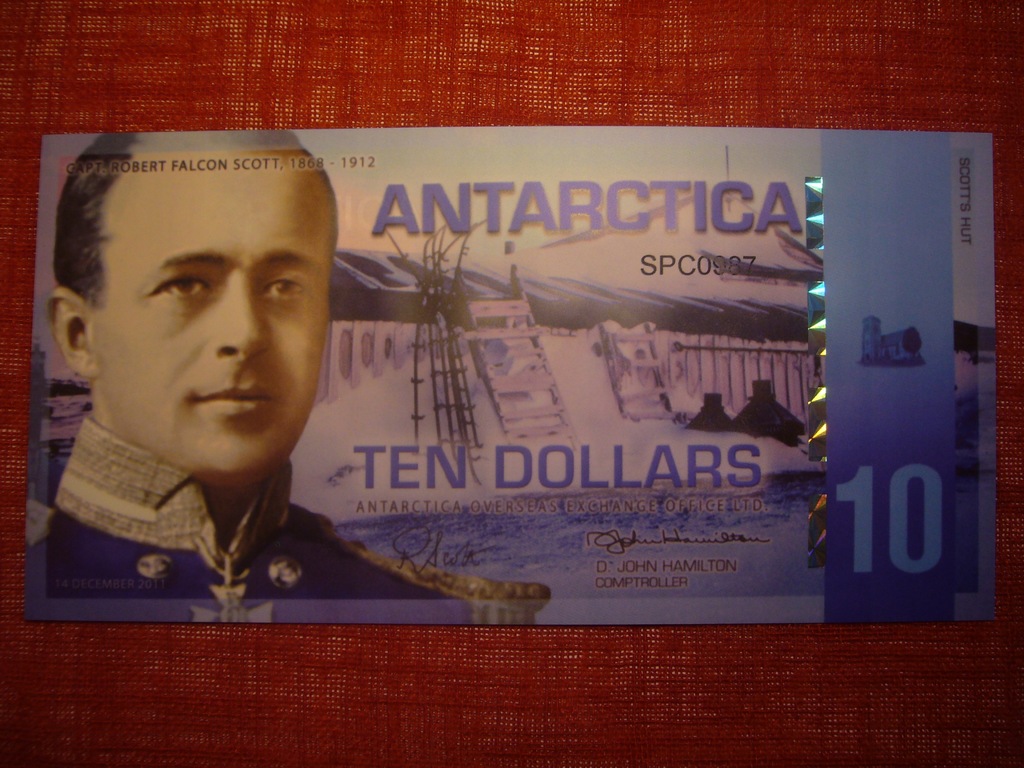 ANTARKTYKA POLIM 10 DOLLARS 2011 ANT-20b UNC OST