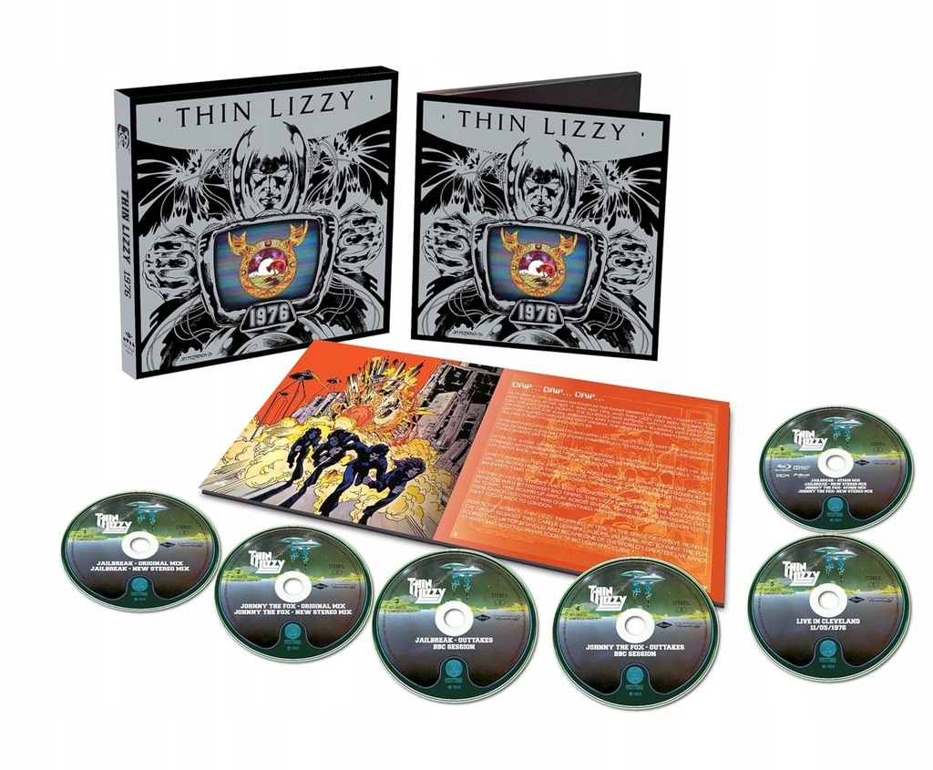 THIN LIZZY 1976 Jailbreak / Johnny The Fox 5CD+BluRay LIMITED BOX SET