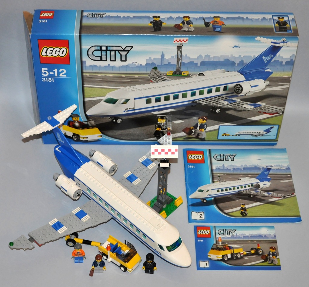 Lego 3181 Samolot Pasażerski Unikat! 9462412861 - oficjalne archiwum Allegro