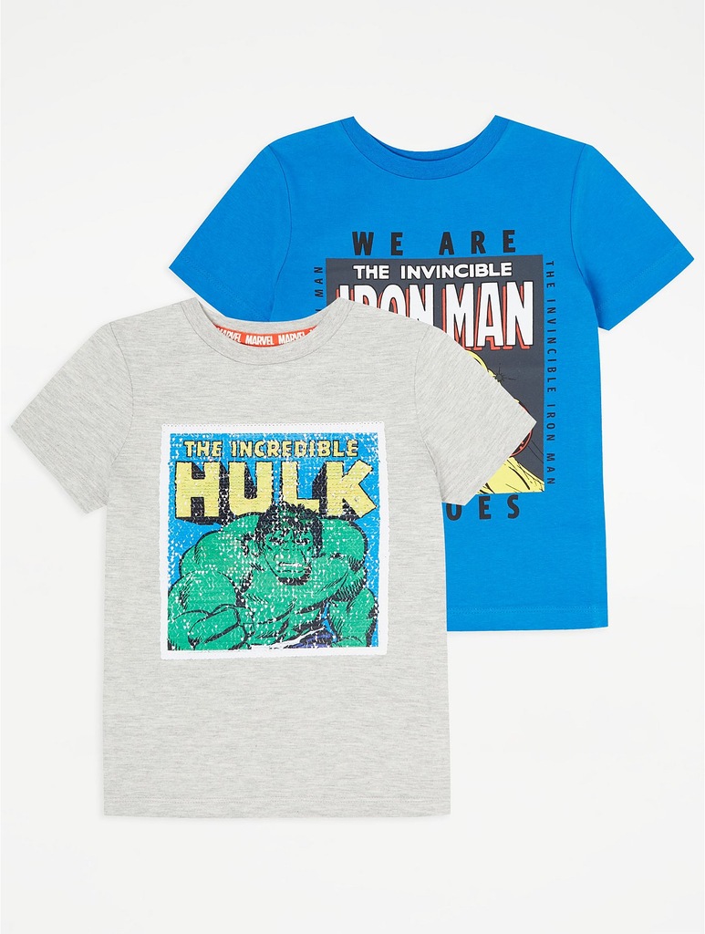 GEORGE T-SHIRT MARVEL 2 PACK__104-110