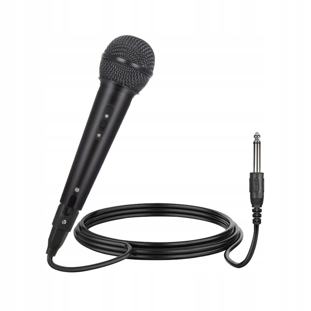 Handheld Microphone Professional 300cm Cord 6.35mm Plug for Speaker Speech