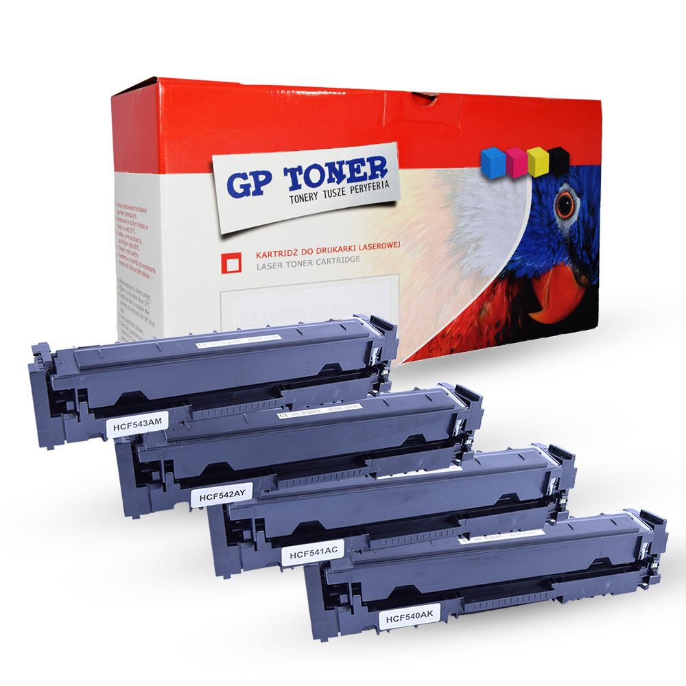 4x Toner do HP Color LaserJet Pro M254dw M254nw 7176185133 oficjalne archiwum Allegro