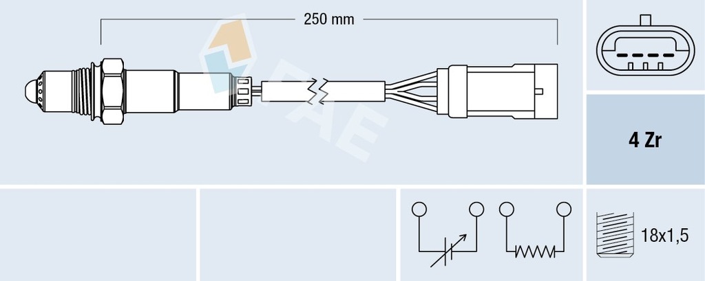 Sonda lambda dacia - FAE 77151