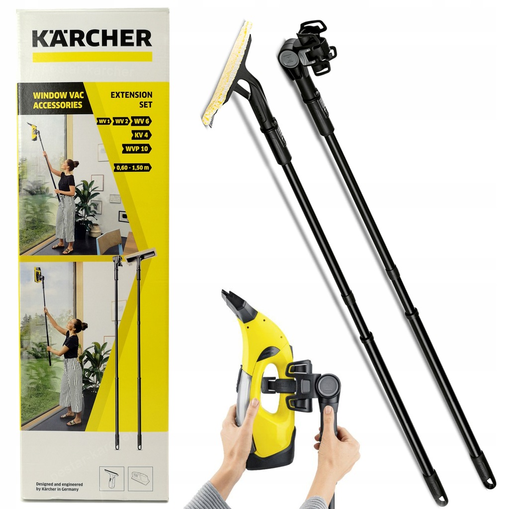 Купить НОВАЯ СТЕКОНОМОЙКА KARCHER WV2 + НАБОР УДЛИНИТЕЛЕЙ: отзывы, фото, характеристики в интерне-магазине Aredi.ru