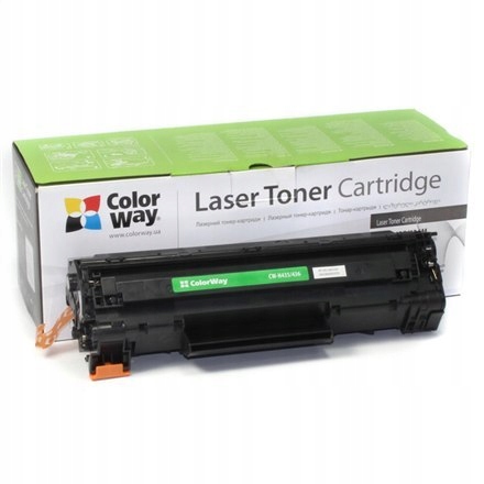 ColorWay Toner Cartridge, Black, HP CB435A/CB436A/