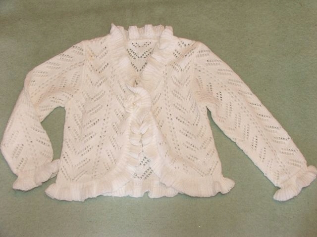 Sweterek bolerko ażurowe 3-4L Mothercare