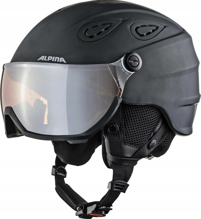 KASK NARCIARSKI ALPINA GRAP VISOR 2.0 HM 57-61CM