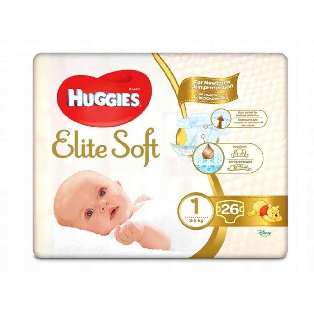 HUGGIES Goldfinger Newborn 1 (2-5 kg) pieluchy 26szt