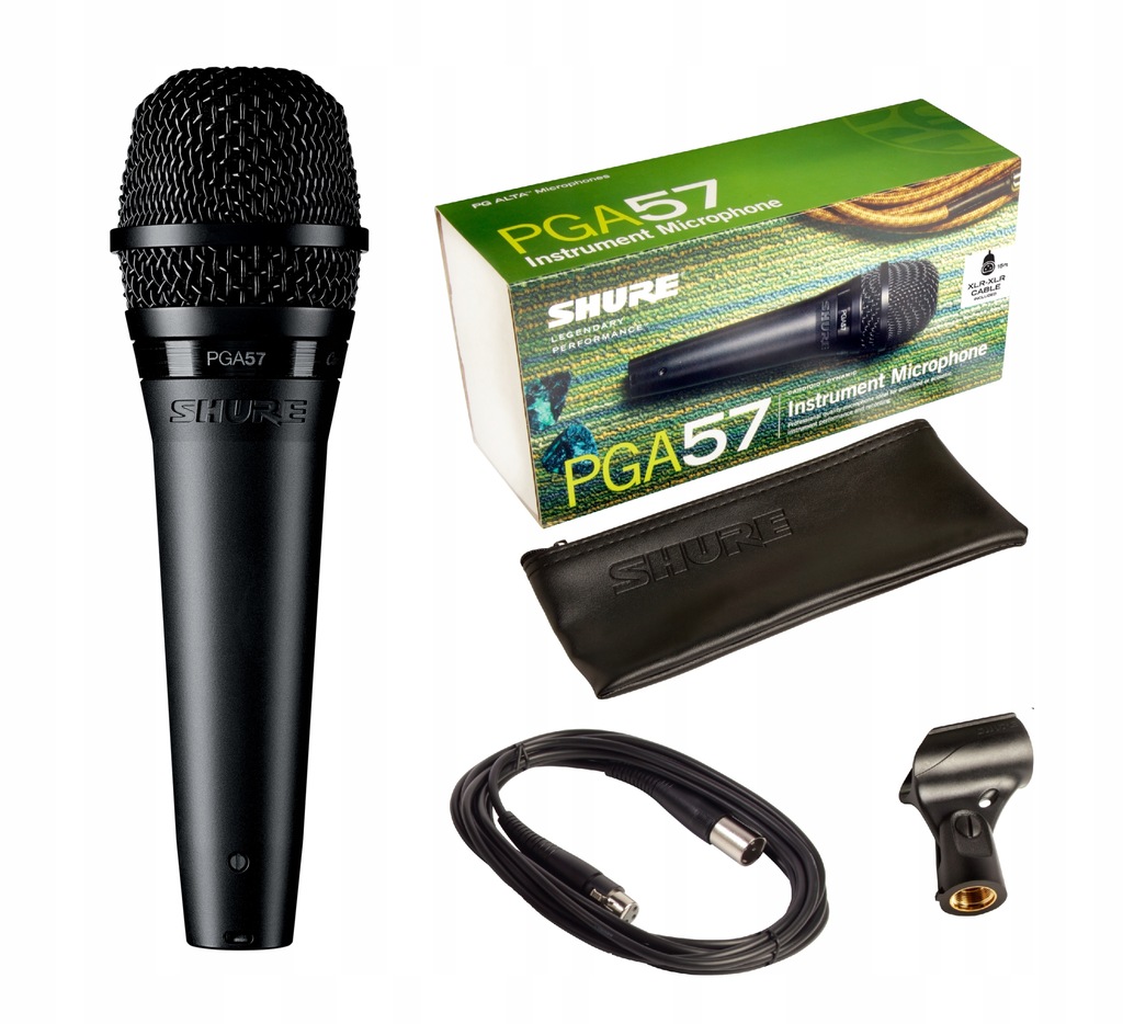 Dynamiczny mikrofon instrumentalny Shure PGA57+XLR