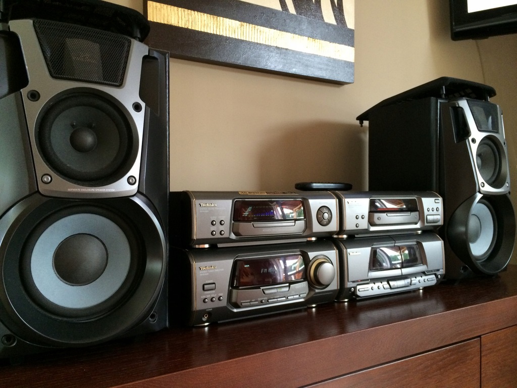 TECHNICS SA-EH500 WIEŻA SUBWOOFER BI-AMP 320W IGŁA