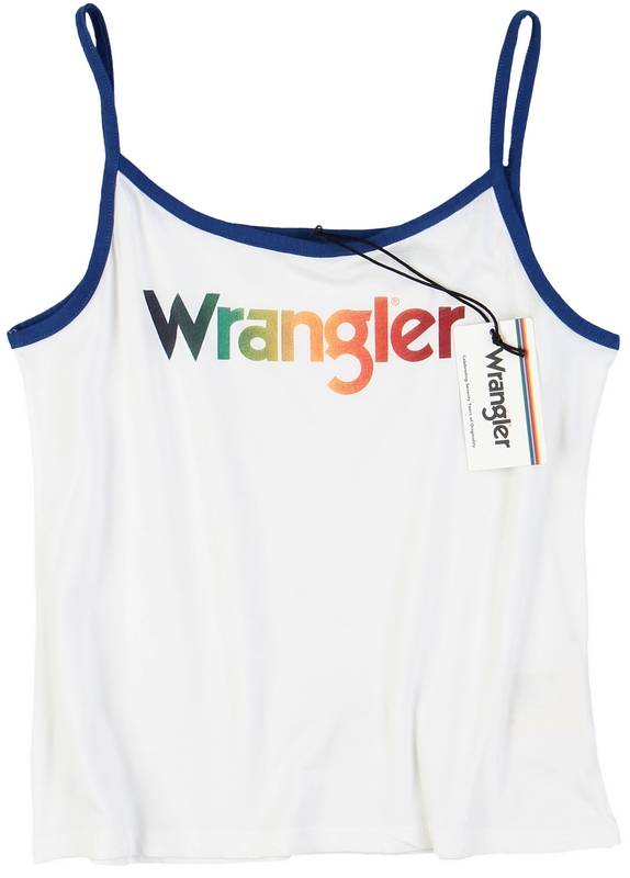 Wrangler retro tank TOP NA RAMIĄCZKACH LOGO M