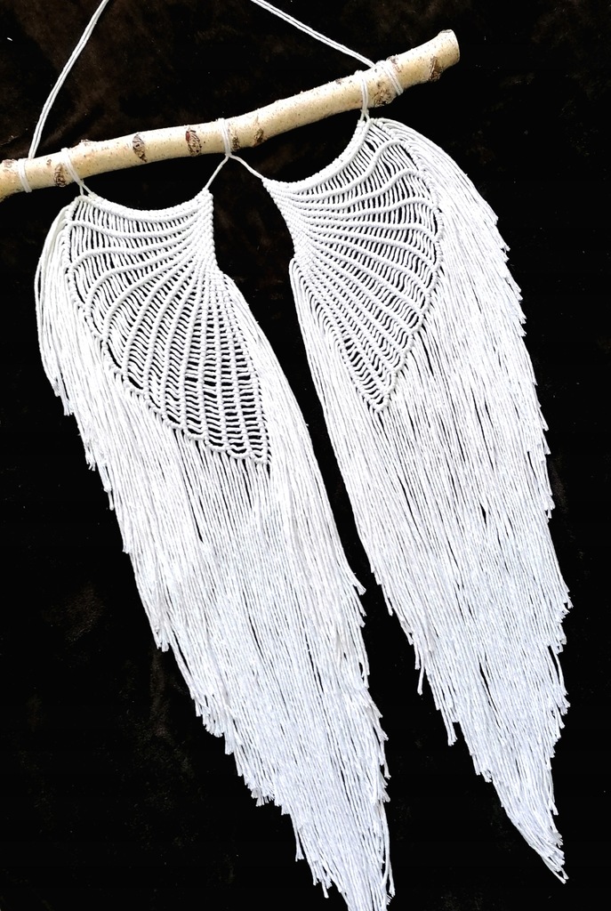 Skrzydła anioła Makrama Angel wings XXL BOHO
