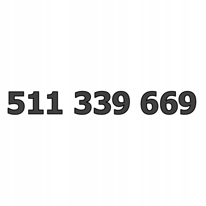 511 339 669 ZŁOTY ŁATWY NUMER ORANGE