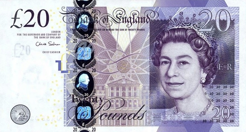 Anglia Elżbieta II 20 funtów 2006 - UNC