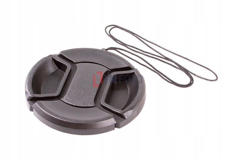 Dekielek na obiektyw snap-on ze smyczką 55 mm