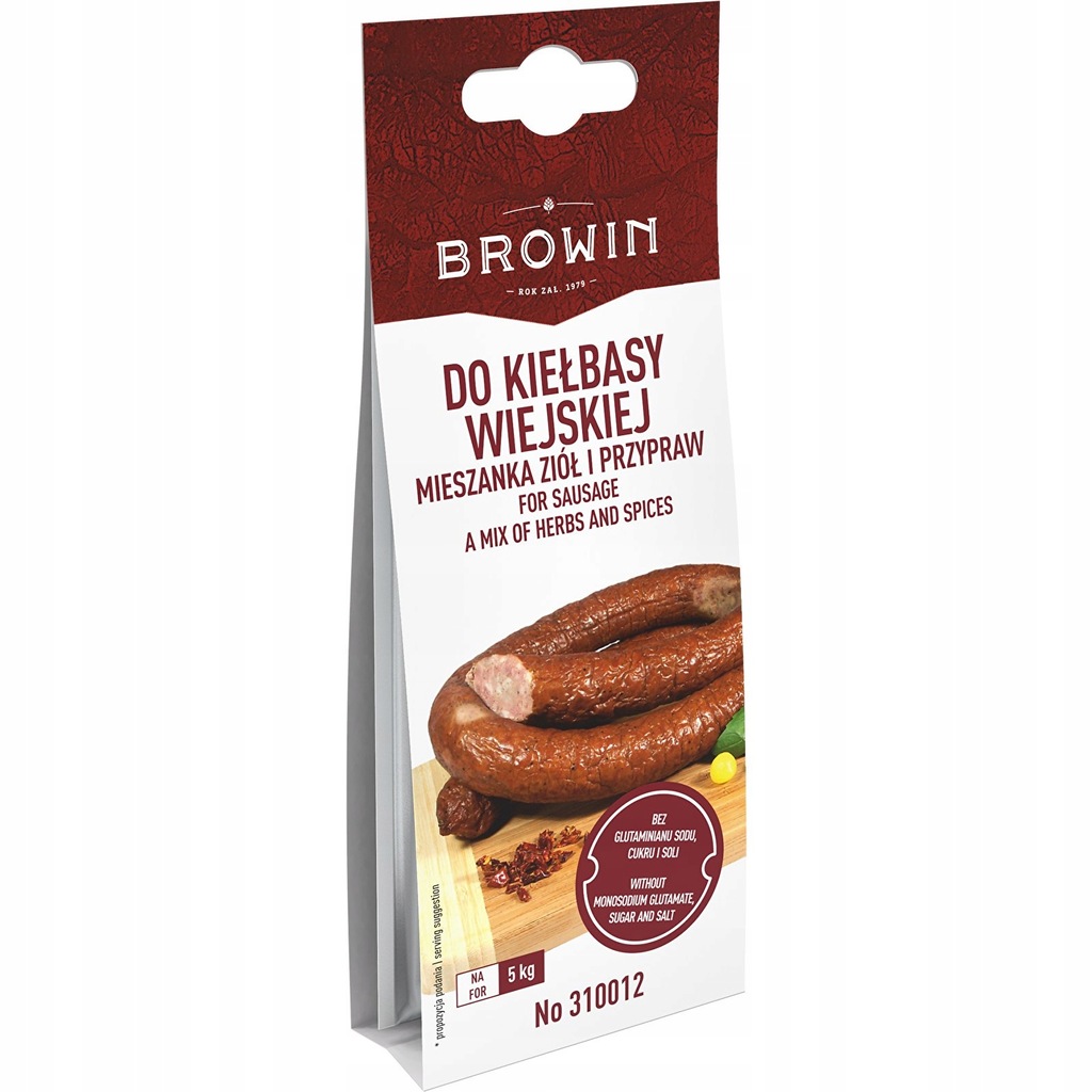 Mieszanka Ziół Do Kiełbasy Wiejskiej 20g Na 5kg Browin 310012