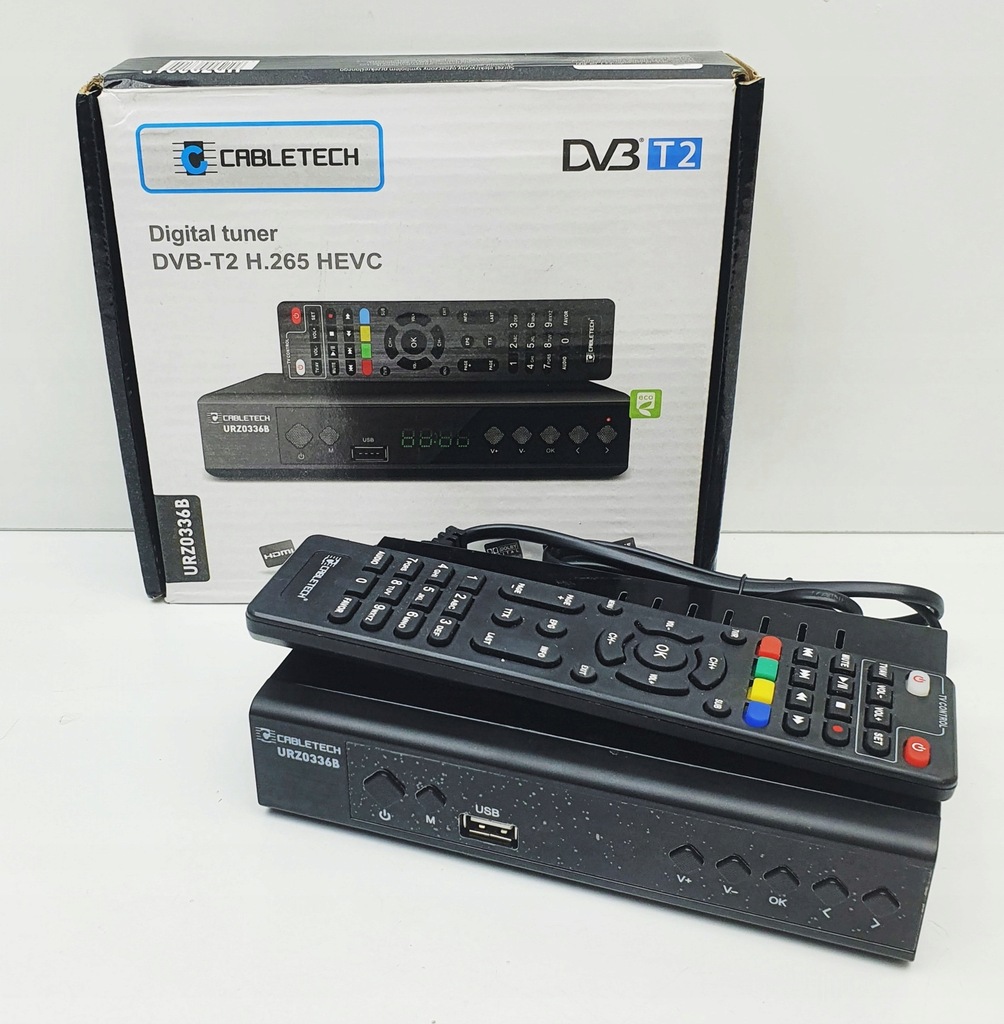 Dekoder DVBT-2 Cabletech URZ0336B Gwarancja E
