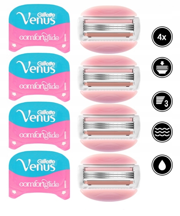 OSTRZA GILLETTE VENUS COMFORTGLIDE SPA BREEZE 4SZT