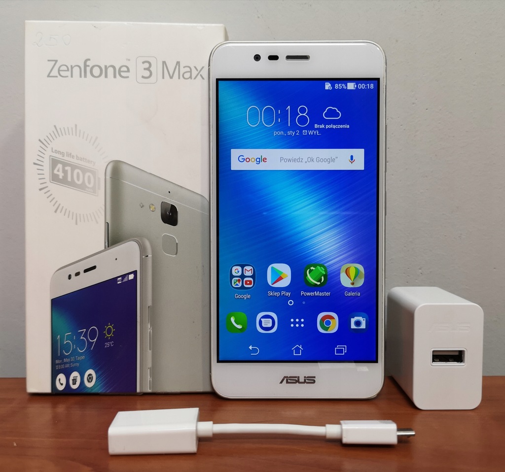 Smartfon Asus Zenfone 3 Max 2 GB / 32 GB biały