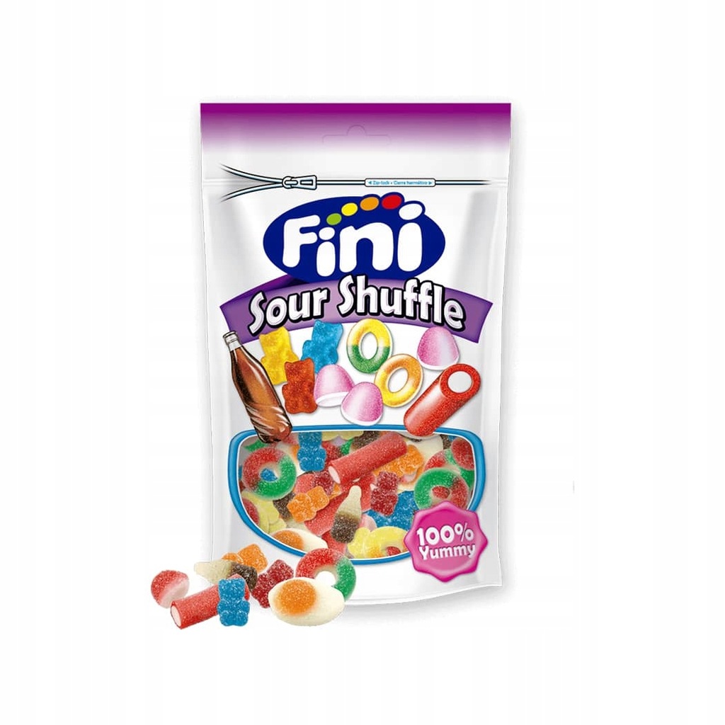 FINI SOUR SHUFFLE ŻELKI OWOCOWE 180 g