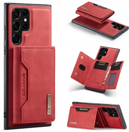 Etui Skórzane Case z portfelem magnetycznym do Samsung Galaxy S22 Ultra