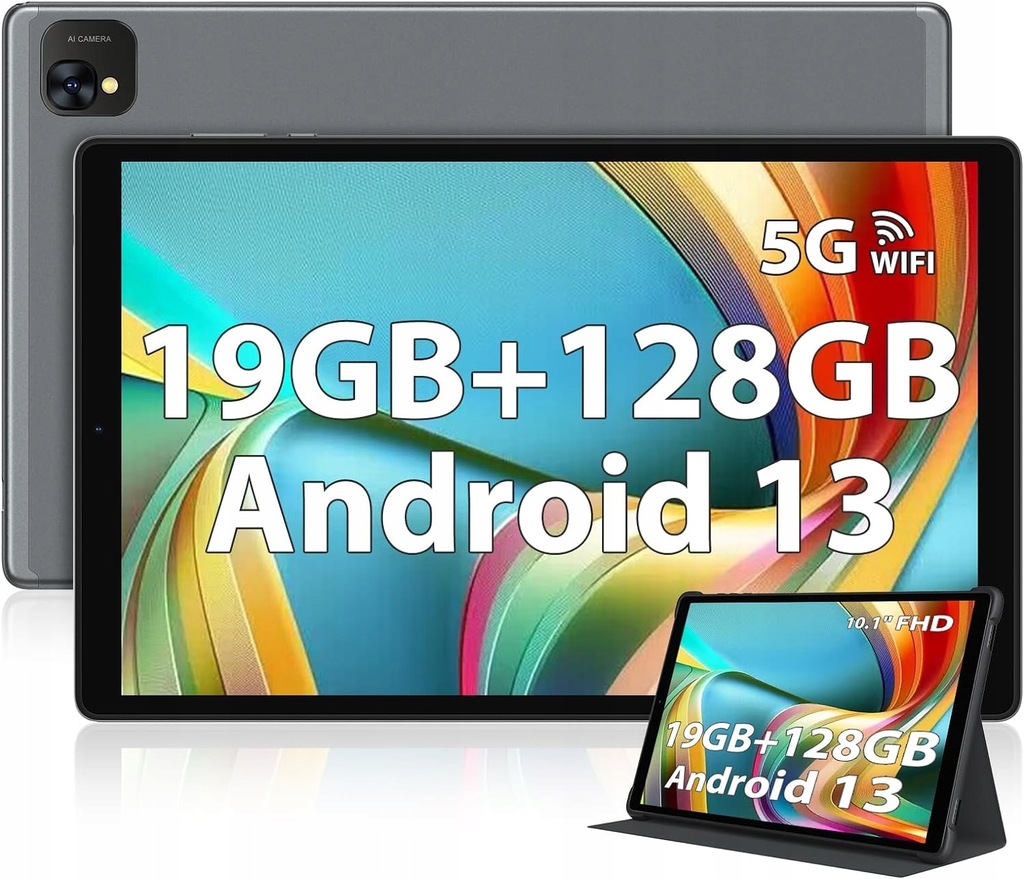 TABLET POWMUS 10-CALOWY TABLET Z SYSTEMEM ANDROID 13, 5G WIFI, 19 GB RAM