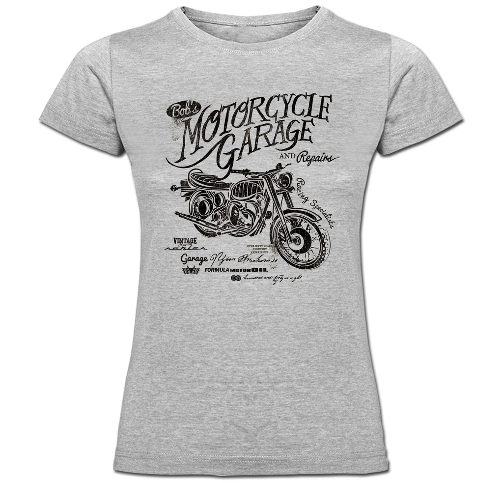 Tshirt damski Garage Race Motor Motocykl XL