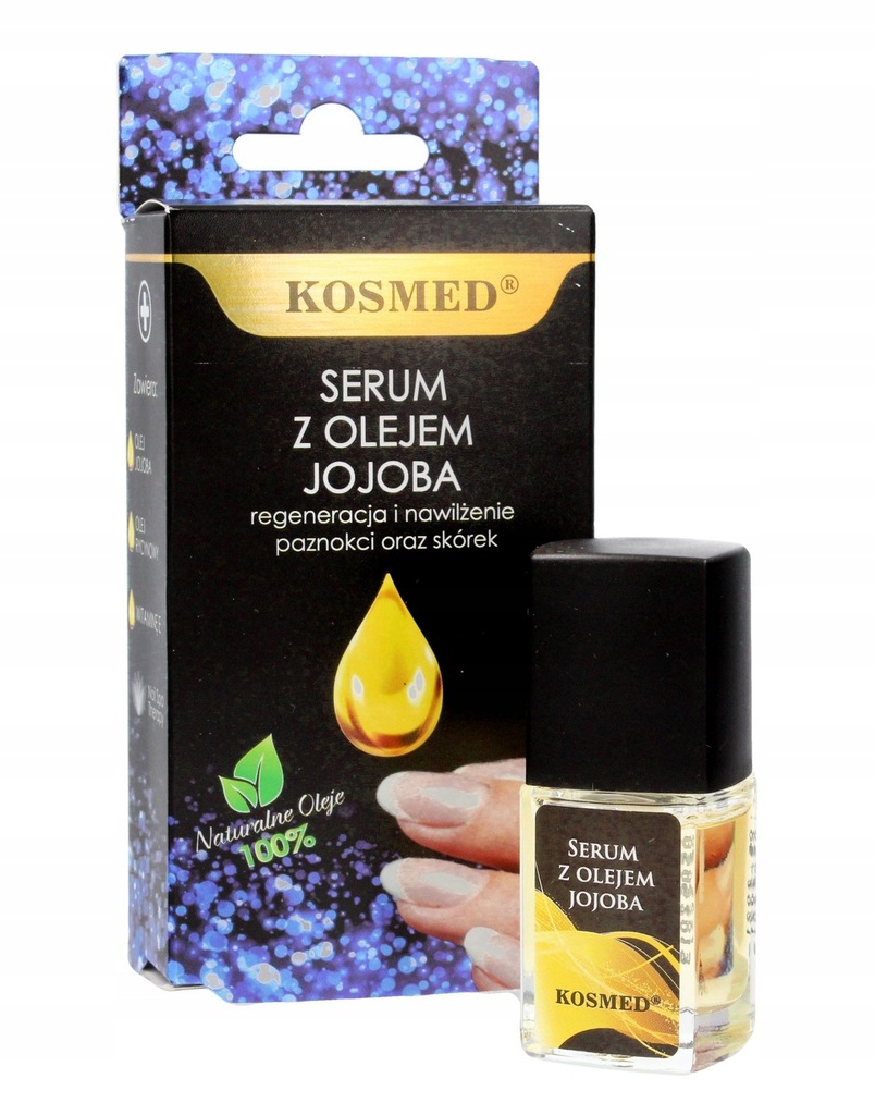 Kosmed Serum z olejem jojoba do paznokci i skórek.