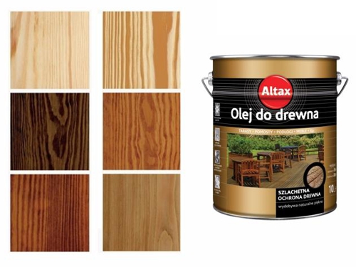 Olej do drewna tarasów Altax z UV 2,5 L bezbarwny