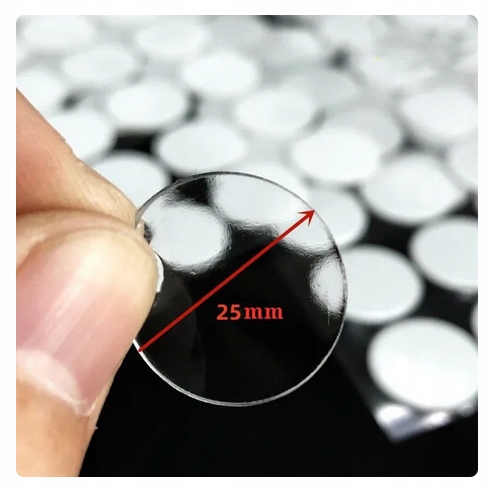 Taśma nano klejąca dwustronna okrągła kropka fi 25mm punkty klejące 100szt