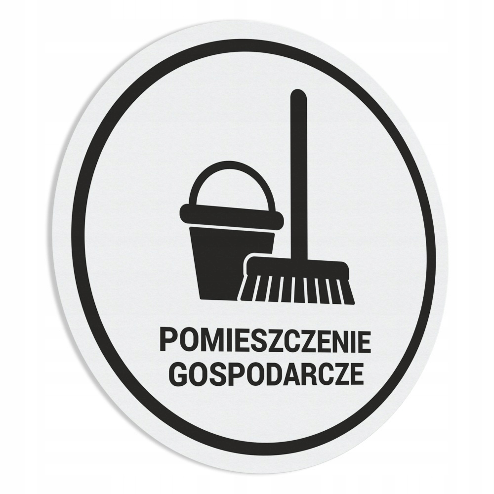 Pomieszczenie Gospodarcze - naklejka 20x20