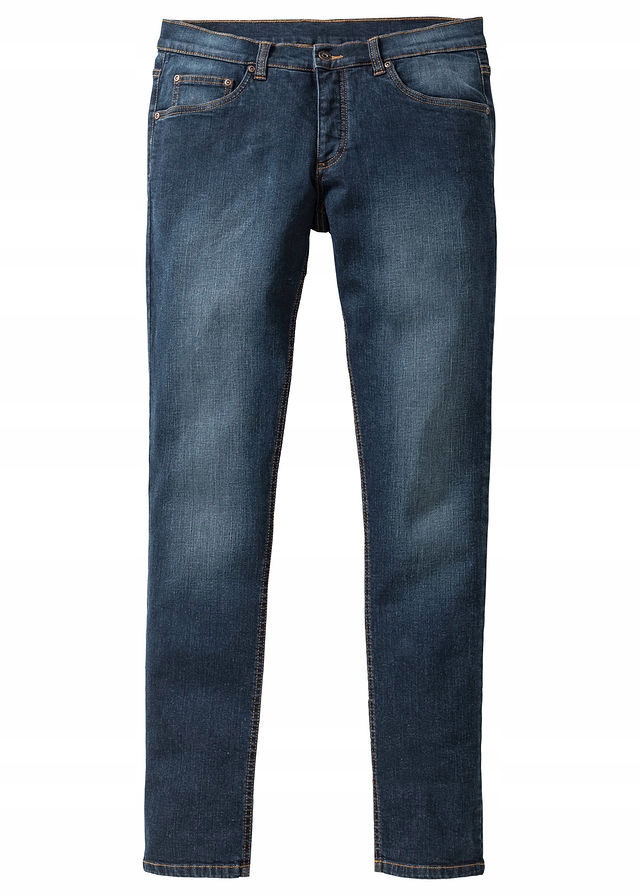 IB853 SPODNIE JEANSOWE / SKINNY (36) 90-96 CM N-V