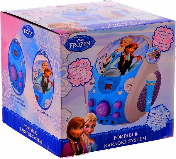 FROZEN Karaoke Boombox Mikrofon Kraina Lodu Elsa 7424401937