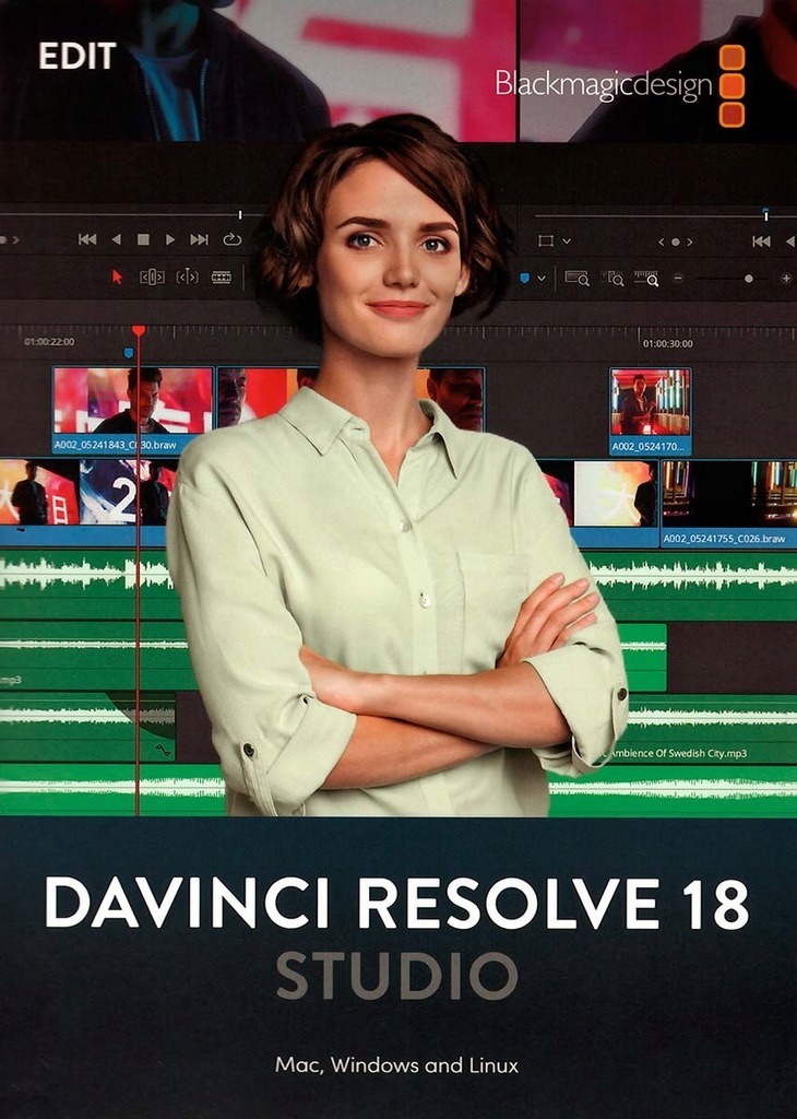 Blackmagic Design DaVinci Resolve 18 Studio program do montażu