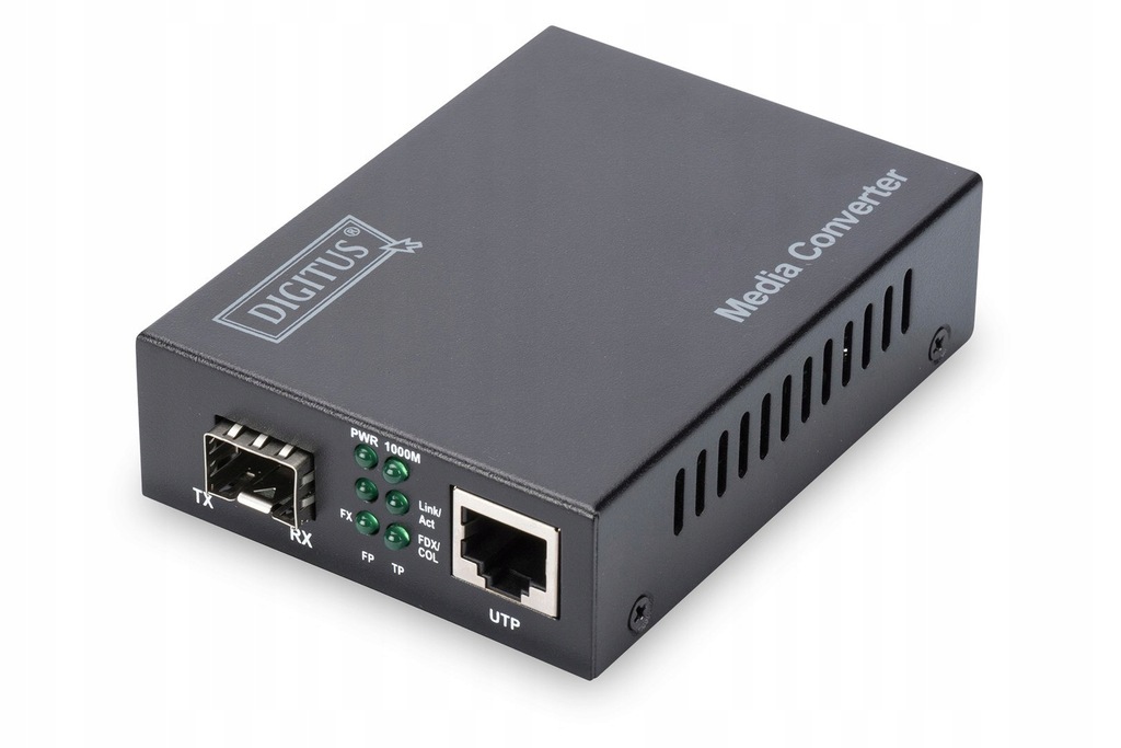 Media konwerter RJ45 10/100/1000Base-T na SFP 1000Base-SX/LX (bez modułu SF