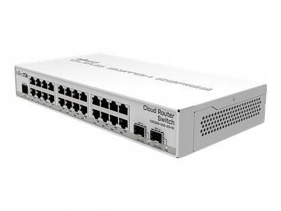 MIKROTIK CRS326-24G-2S+IN 24xGig LAN 2xSFP+ Dual boot Desktop case managed