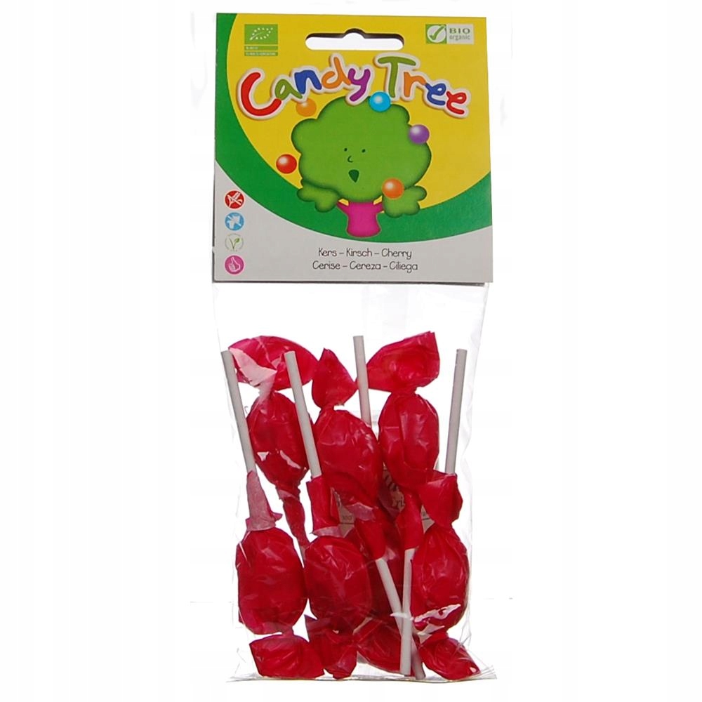 Lizaki Okrągłe Wiśniowe Bio (7X10G)-Candy Tree