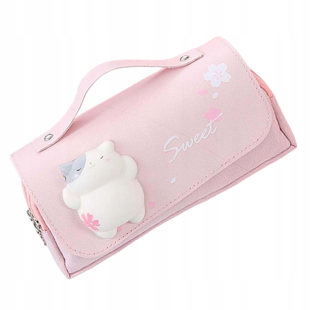 Three Layer Pencil Case Cute Hand Held