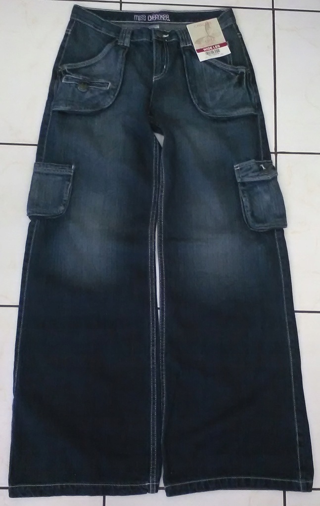 SPODNIE CHEROKEE WIDE LEG ROZM.13-14 LAT (NOWE)